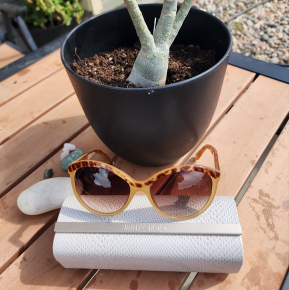 Jimmy Choo Malaya Tortoiseshell Sunglasses - Picture 2 of 9